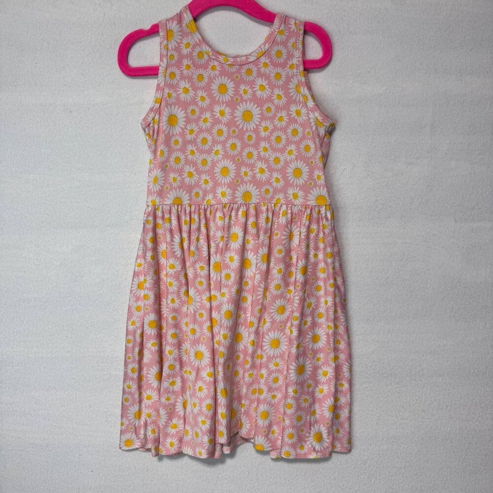 Dotdotsmile Dress Size 3/4 Sleeveless Tank Pink with Daisies New without Tags